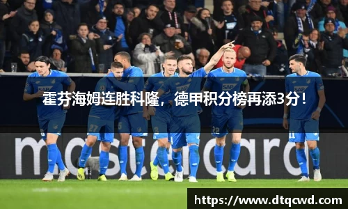 霍芬海姆连胜科隆，德甲积分榜再添3分！