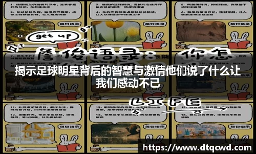 揭示足球明星背后的智慧与激情他们说了什么让我们感动不已